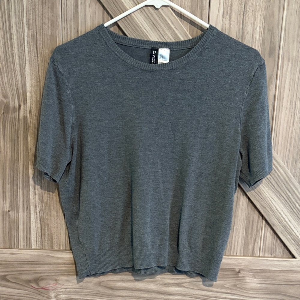 Divided Charcoal Short Sleeve Tee